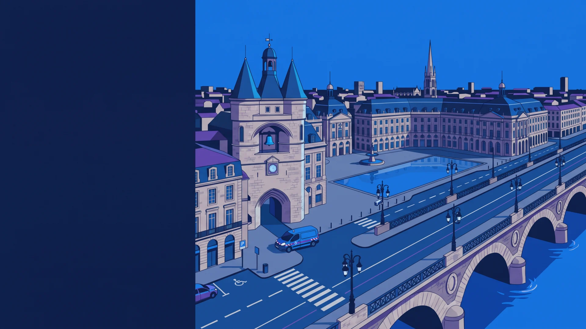 Illustration éditoriale des opérations LAPI et de conformité à Bordeaux