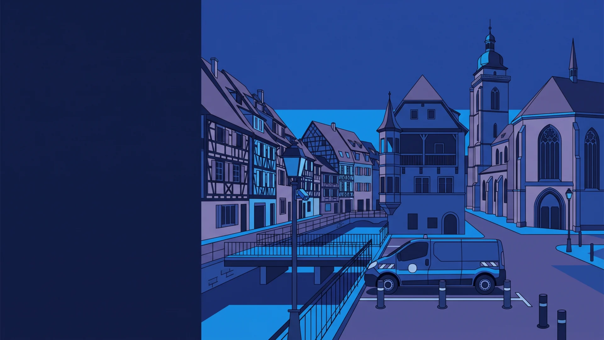 Illustration éditoriale des opérations LAPI et de conformité à Colmar
