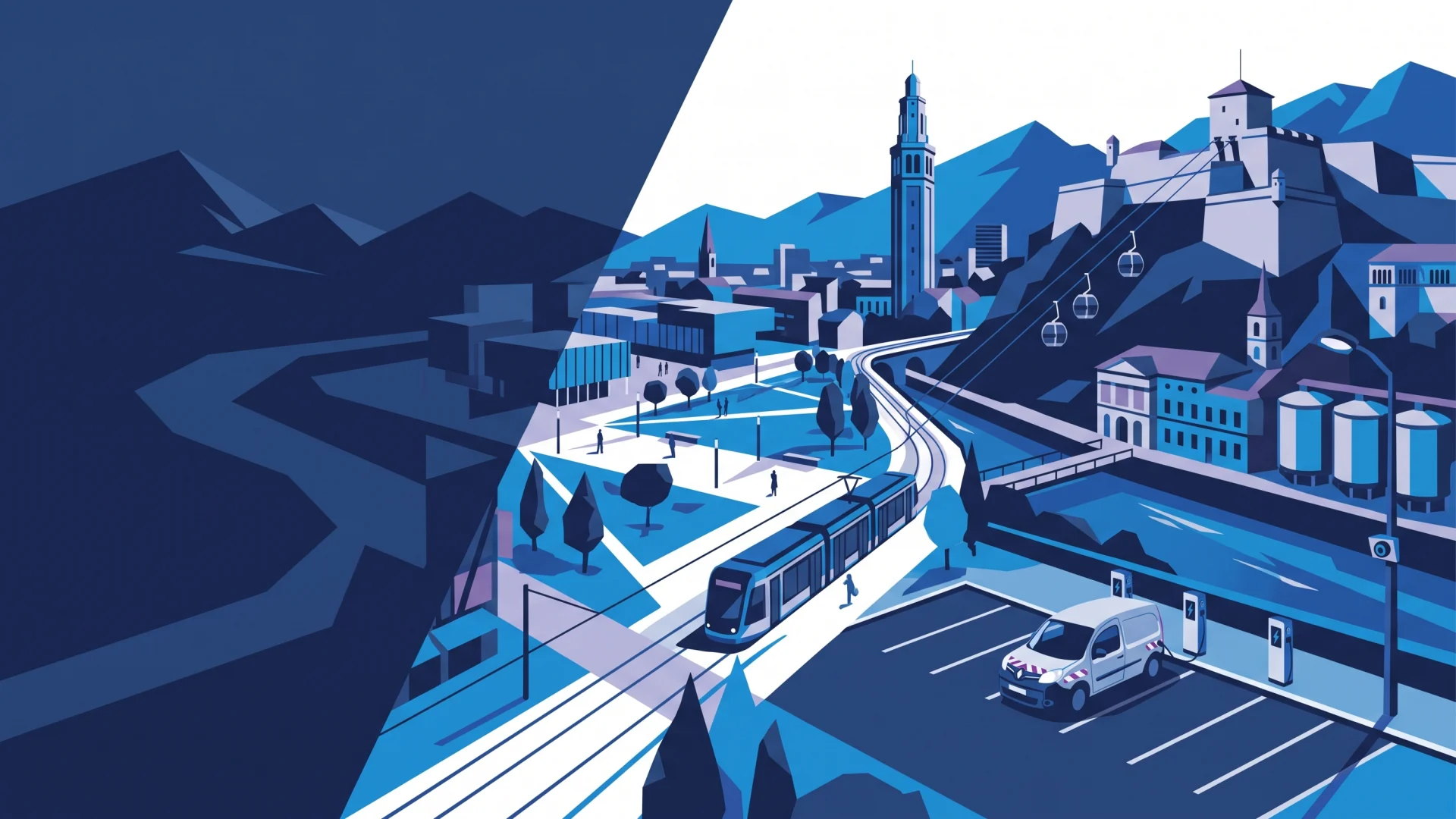 Illustration éditoriale des opérations LAPI et de conformité à Grenoble