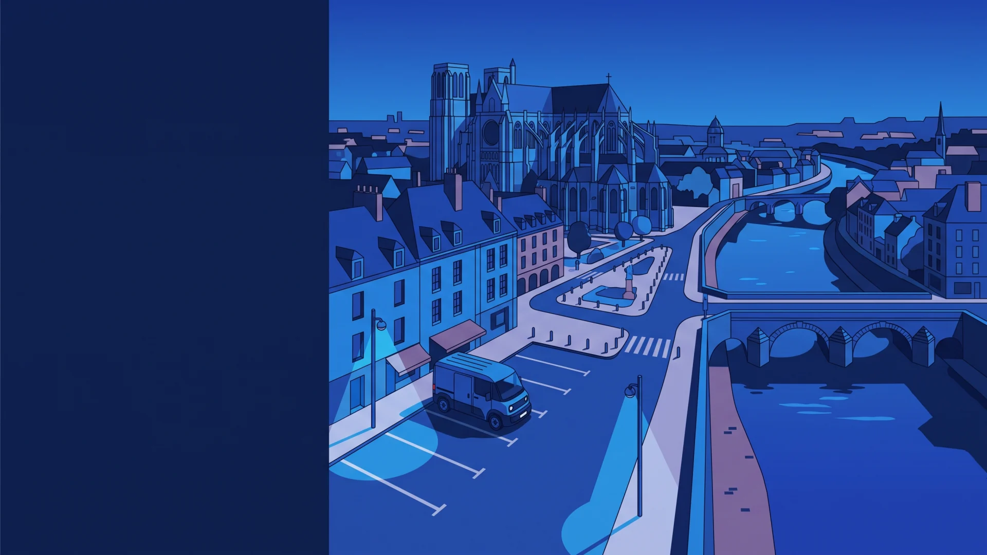 Illustration éditoriale des opérations LAPI et de conformité à Le Mans