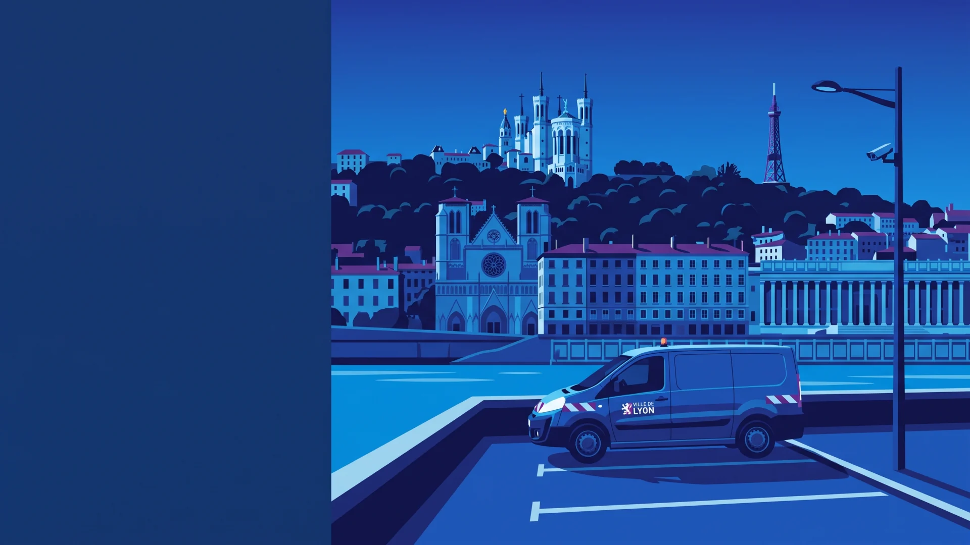 Illustration éditoriale des opérations LAPI et de conformité à Lyon