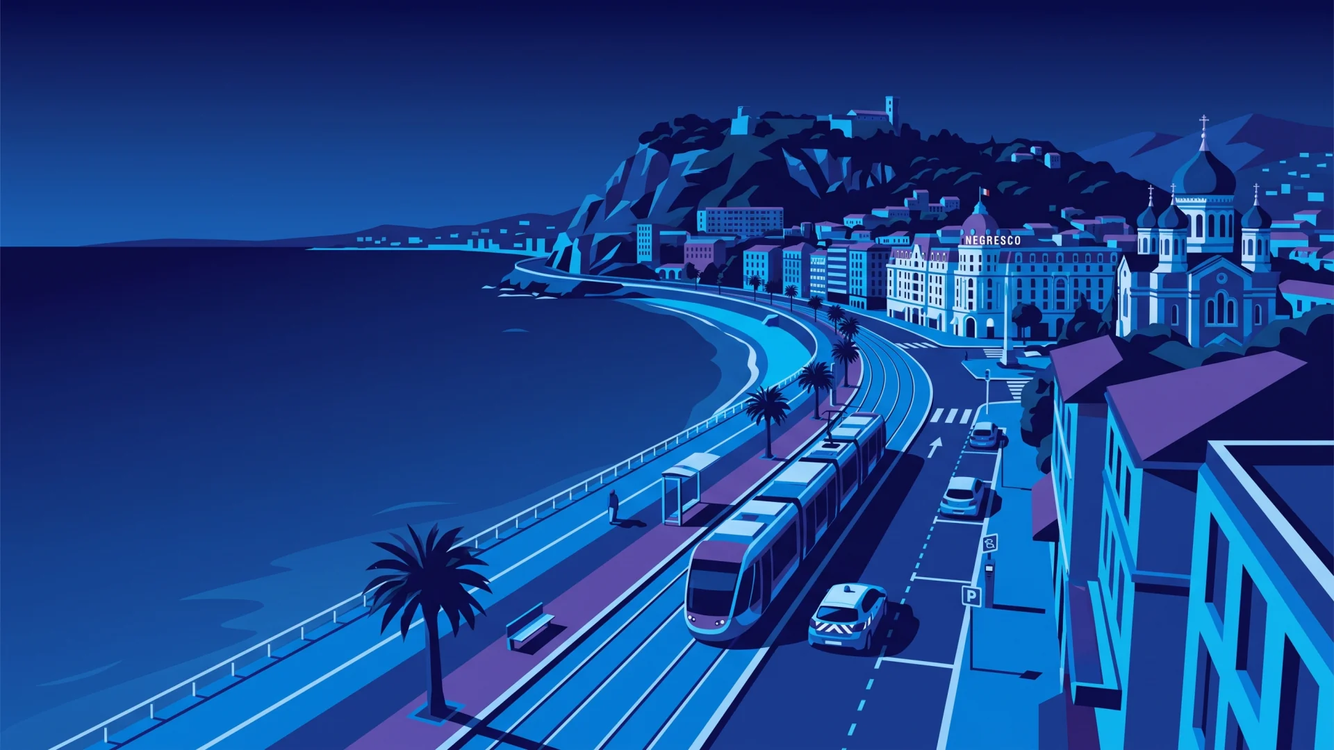 Illustration éditoriale des opérations LAPI et de conformité à Nice