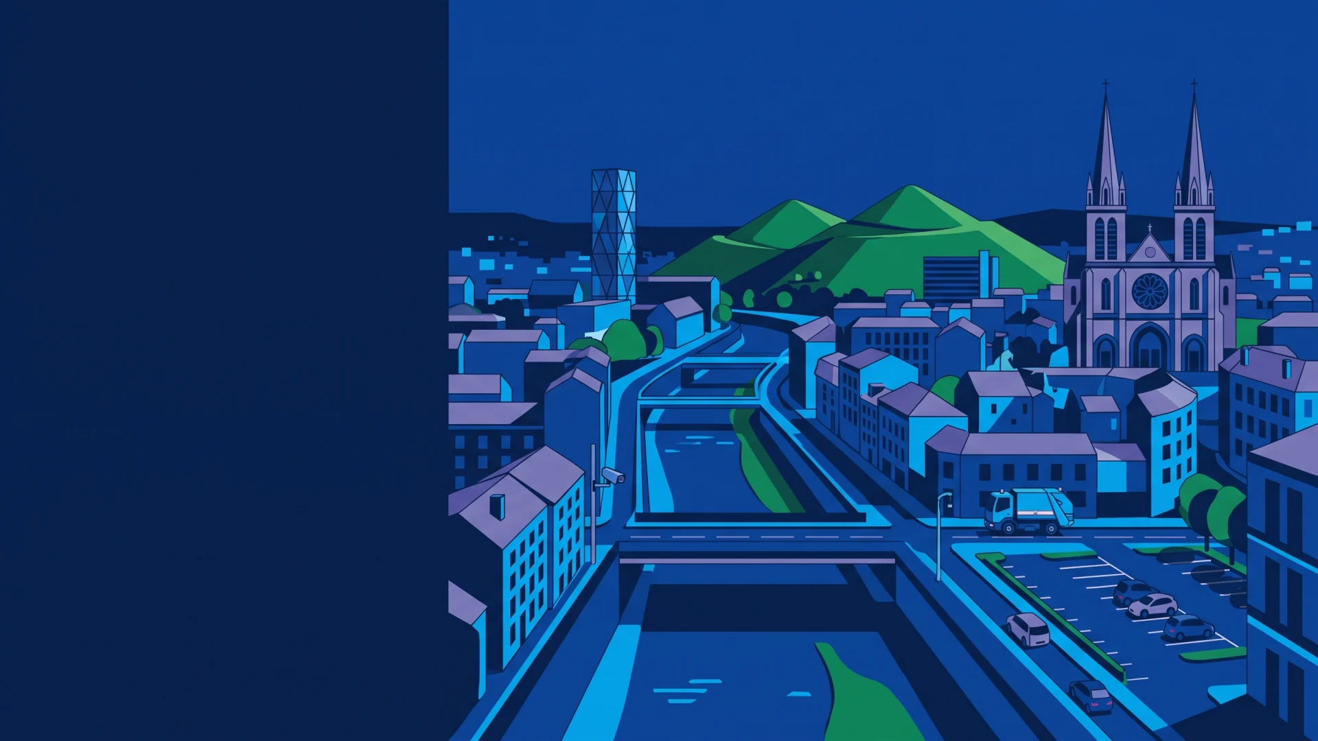 Illustration éditoriale des opérations LAPI et de conformité à Saint-Étienne