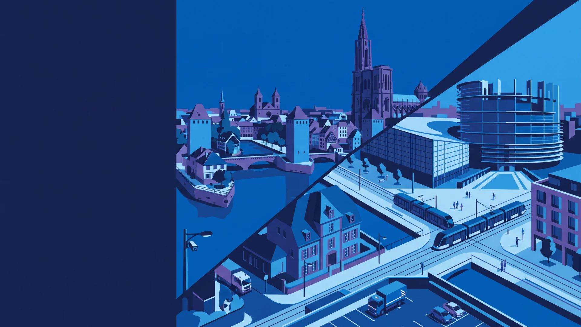 Illustration éditoriale des opérations LAPI et de conformité à Strasbourg