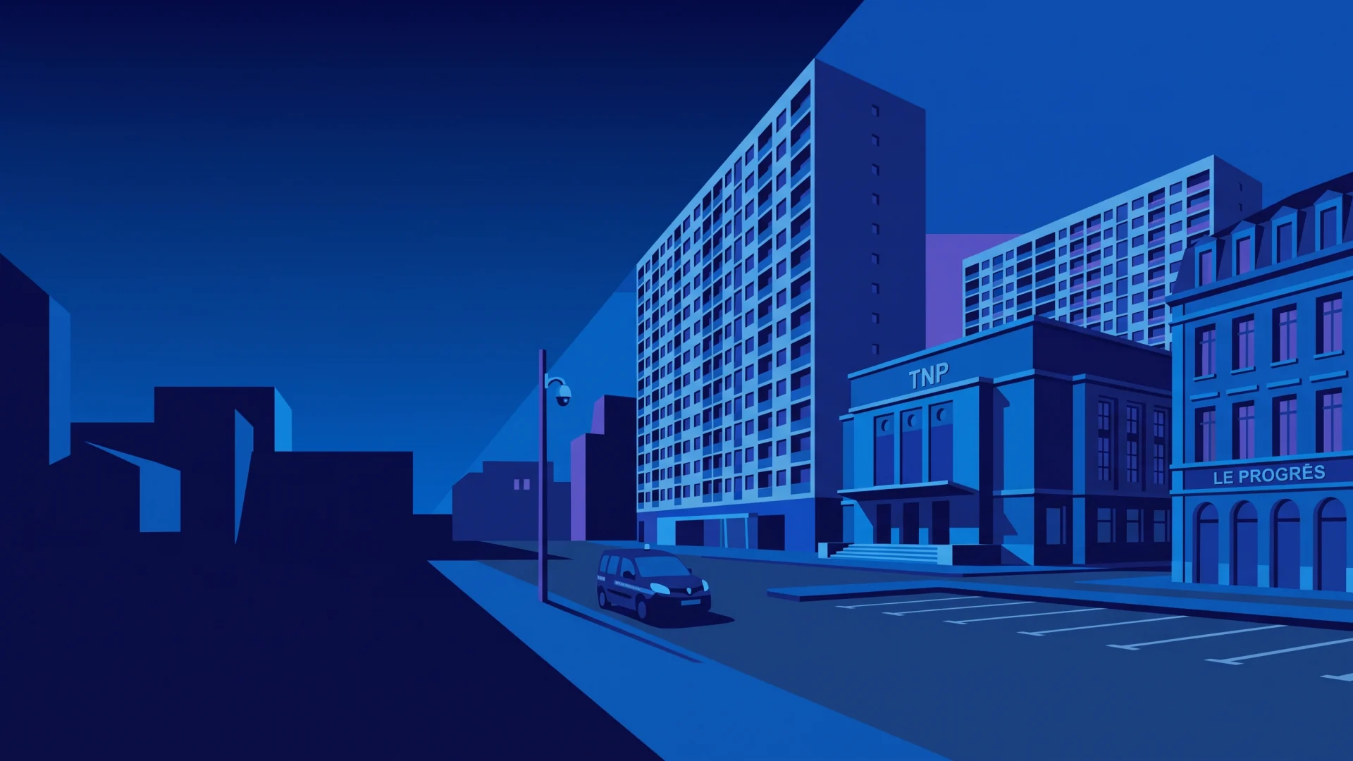 Illustration éditoriale des opérations LAPI et de conformité à Villeurbanne