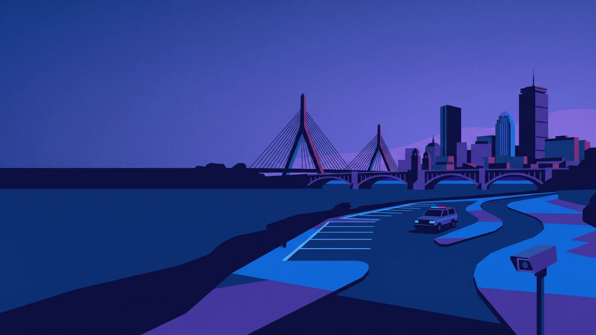 Boston ALPR, parking and compliance operations illustration