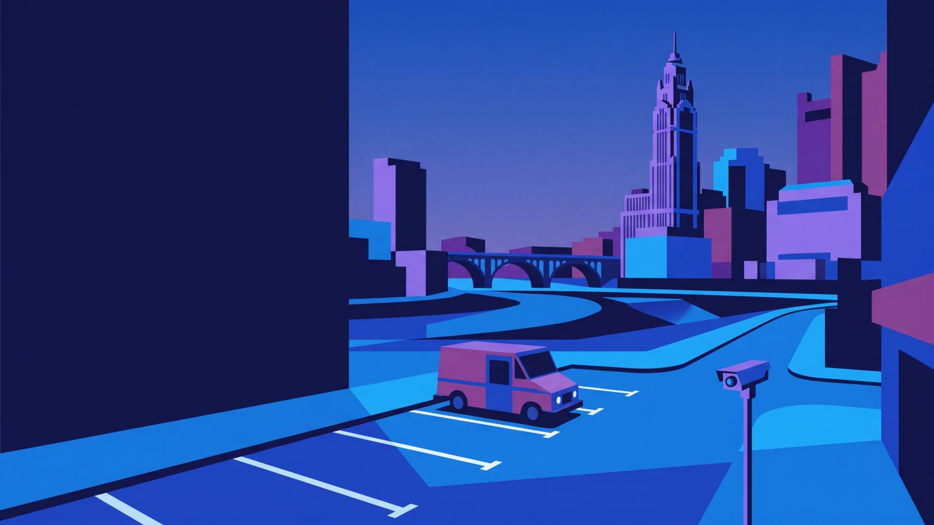 Columbus ALPR, parking and compliance operations illustration