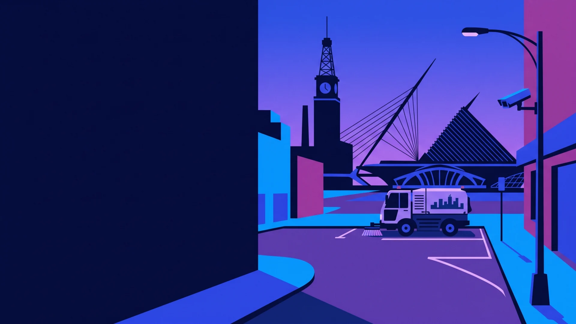 Milwaukee ALPR, parking and compliance operations illustration