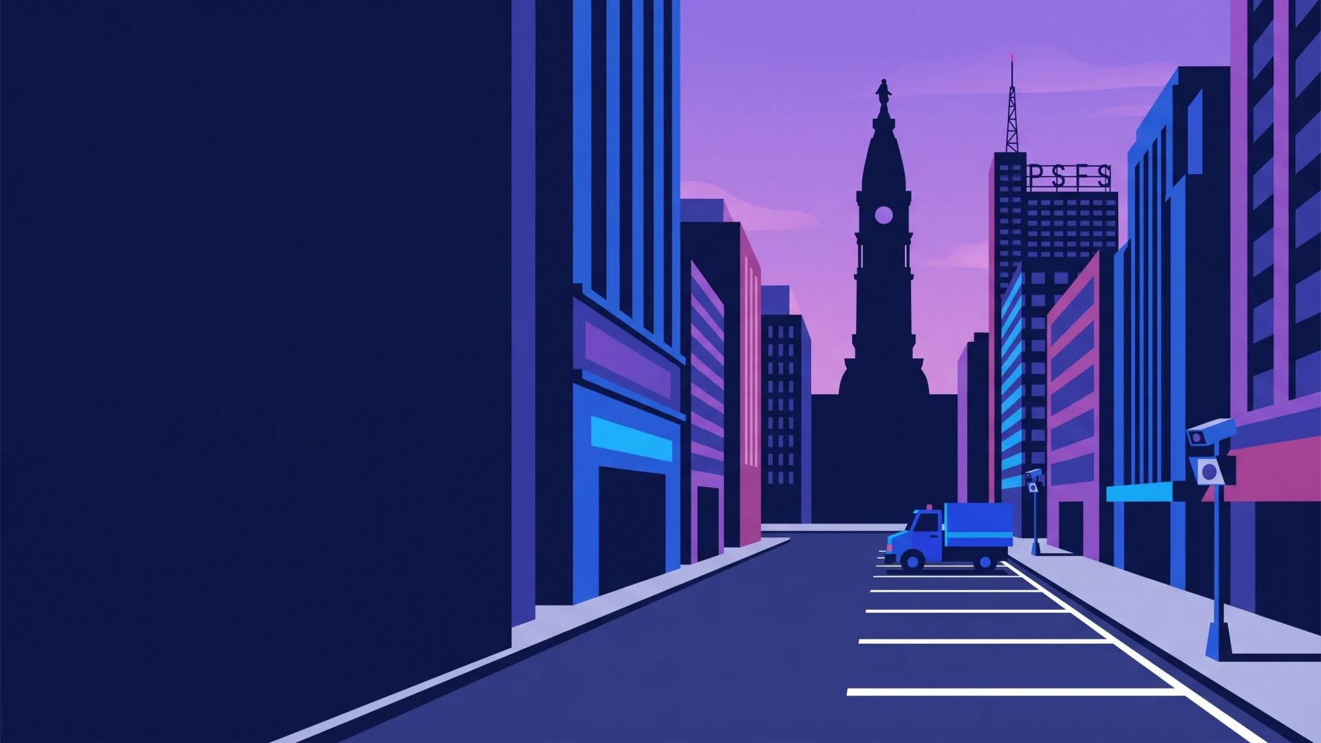 Philadelphia ALPR, parking and compliance operations illustration