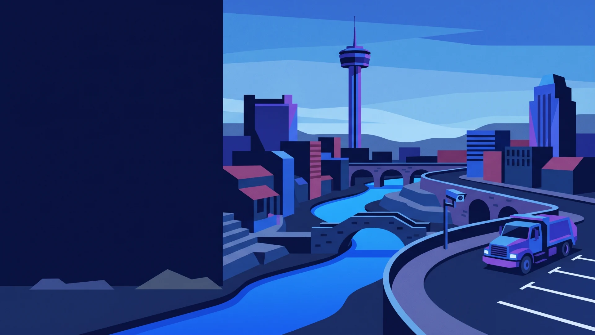 San Antonio ALPR, parking and compliance operations illustration