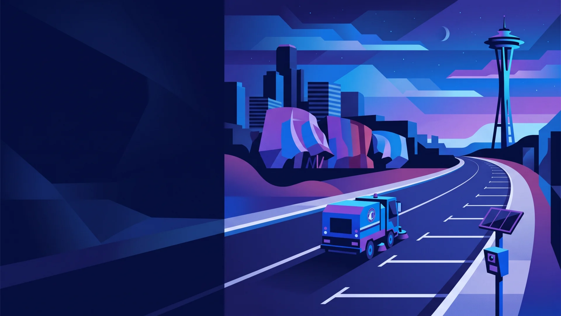 Seattle ALPR, parking and compliance operations illustration