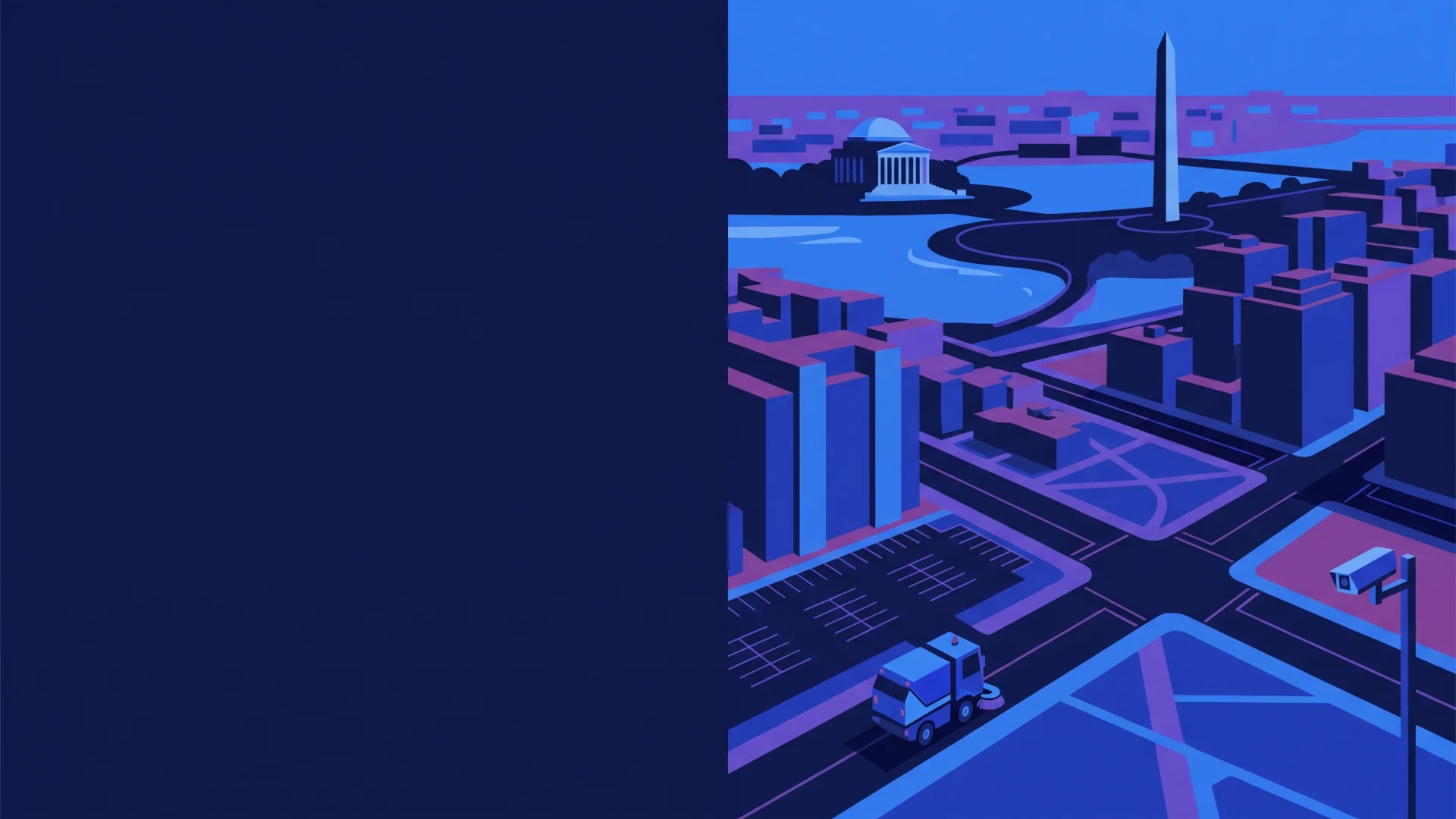 Washington, DC ALPR, parking and compliance operations illustration